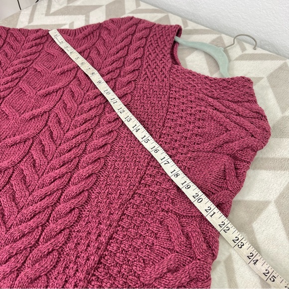 Aran NWT Supersoft Merino Knit Triangular Poncho size O/S - Picture 7 of 9